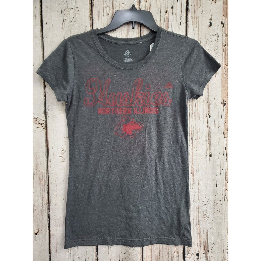 Adidas Women's Medium Northern Illinois Huskies T‑Shirt Tee Shirt TShirt NEW NWT